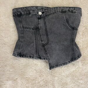 NWT One of Others Denim Top